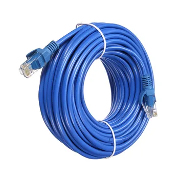 Modra Cat5 65FT RJ45 Ethernet Priključek za Kabel 15M za Cat5e Internetnega Omrežja Obliž LAN Kabel Kabel Orodje za PC Računalnik