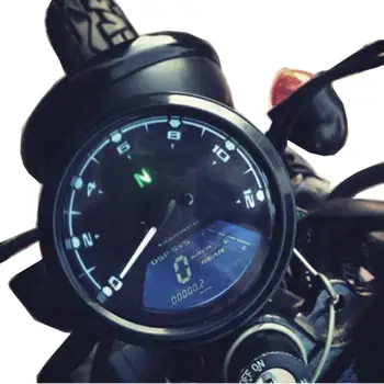 Motorno kolo Meter LED Digitalni merilnik vrtljajev merilnik Hitrosti, Števec kilometrov Olje Meter Za 1/2/4 Valj Večfunkcijsko Motoristična Oprema