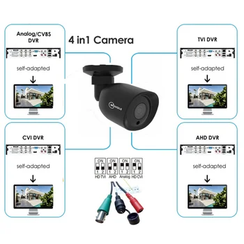 MOVOLS 5MP HD Varnostne Kamere Zunanji/Notranji Night Vision AHD Kovinski Fotoaparat Sony Senzor Bullet nadzorna Kamera