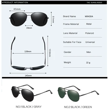 Moške Pomlad Tečaj Polarizirana Pilotni sončna Očala , UV400 Vožnje Letalstva sončna Očala ,Črna Moška Očala oculos de sol UV400 S103