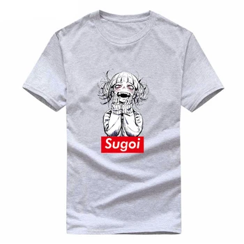 Moški Harajuku Sugoi skorpion, no toga Himiko Moj Junak Univerzami Tee Shirt Anime Oblačila Boku Ni Junak TShirt Risanka Človek Bombažno majico, Unisex