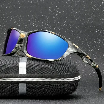 Moški Polarizirana sončna Očala blagovne Znamke Design Camo Okvir Moških Vožnjo sončna Očala Moški Kvadratnih Očala Očala UV400 Odtenki