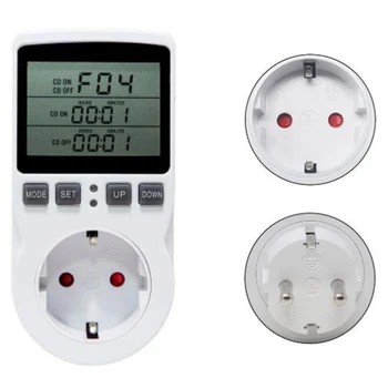 Multi-Funkcijo Termostat Temperaturni Regulator Vtičnice Vtičnice s Samosprožilcem Stikalo 16A Ogrevanje, Hlajenje Timing Mode EU Plug