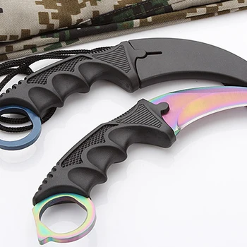 Multi orodja na Prostem karambit Noži taktično nevihte karambit vratu nož boj za preživetje lovski nož + ABS Primeru Tulec