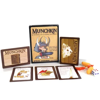 Munchkin igra s kartami za osnovno različico zabodel pošasti ukradli zaklad za 3-6 igralci družini stranka igre darila