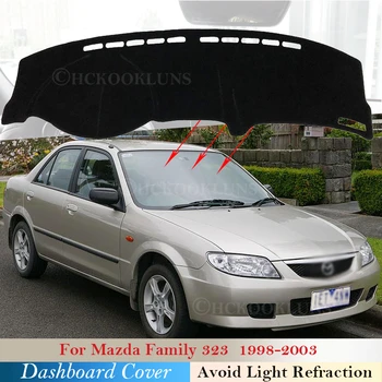 Nadzorna plošča Pokrov Zaščitni Ploščici za Mazda Družino 323 1998~2003 BJ Avto Dodatki za Ford Laser KN KQ Dežnik Dashmat 2000 2002