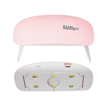 Nail Lučka 6w mini Lak za lase belo roza uv-LED lučka za Prenosni usb vmesnik je Zelo primeren za domačo uporabo