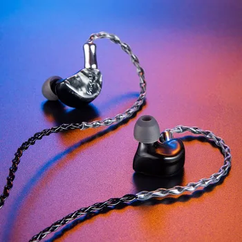Nakresan Dunmer žično z Bluetooth slušalke 3.5 mm 0.78 mm pin Snemljiv kabel Dinamične slušalke Aktivno Noice Preklic z mic