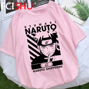 Naruto Japonski Anime Graphic Majica s kratkimi rokavi Moški Unisex Ulične Sasuke T-shirt Prevelik Poletje Tshirt Hip Hop Vrhovi Tees Majica Moški