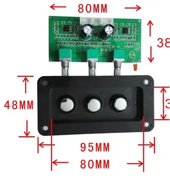 NE5532 HIIF Stereo Lossless Audio 2.0 Visoki Bas Prilagoditev Tonov Odbor Za Digitalni Ojačevalnik Loudsperker S Ploščo