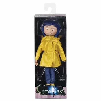NECA Film Coraline & Skrivnost Vrata dežni Plašč PVC figuric igrače za Otroke Caroline Dekle Božično darilo