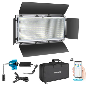 Neewer 960 LED Video Luč z APP Inteligentni Nadzorni Sistem, možnost zatemnitve 3200K-5600K Dvo-Barvne Fotografije LED Osvetlitev Kit