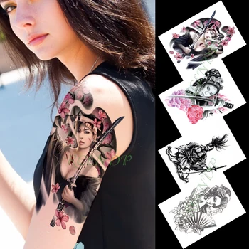 Nepremočljiva Začasni Tattoo Nalepke klovn smeška dekle cvet tatto flash tattoo ponaredek tetovaže za moške, ženske