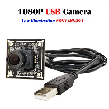 Nizka Osvetljenost Sony IMX291 USB2.0 Webcam MJPEG YUY2 2Megapixel Visoke Hitrosti UVC 1080P Kamera Modul za Android, Linux, Windows Ma