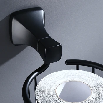 Nordijska Črni karton roll podporo krožne papirnato brisačo imetnik osnovne toaletni papir krtačo kopalnica dobave Kopalniške opreme