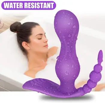 Nositi Dvojno Motornih Močno Stimulacijo Klitorisa z vibriranjem Hlačne 10 Speed Wireless G spot Vibrator Sex Igrače Nožnice Ženske, Seks Igrače