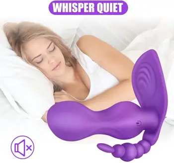 Nositi Dvojno Motornih Močno Stimulacijo Klitorisa z vibriranjem Hlačne 10 Speed Wireless G spot Vibrator Sex Igrače Nožnice Ženske, Seks Igrače