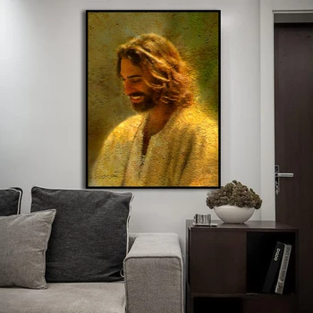 Nov Dom Dekor Wall Art Fotografij In Plakatov Portret Platno Slikarstvo Boga Jezusa Kristusa Sliko Za dnevna Soba Spalnica