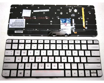 Nov Laptop tipkovnici za HP Spectre XT Pro 13-3000 13-3010DX 13-3018CA 13T-3000 743897-001 MP-13J73USJ886 Srebro NAS Backlit