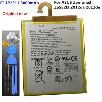 Nov Original Pravi 3000mAh C11P1511 Baterija Za ASUS Zenfone3 Ze552kl Z012da Z012de Baterije