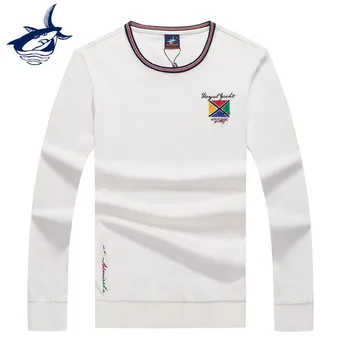 Nov Prihod 2019 Jesen/Zima moške dolg rokav t-shirt o-vratu vezenje priložnostne znamke Tace & Shark moška t-shirt vrhovi & tees