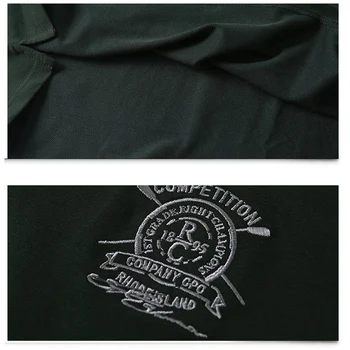 Nov Prihod Moda Klasična Polo Majice z Dolgimi Rokavi Moški Slim Majica Bombaž Športna Pomlad Jesen Tee Srajce Moške Velika Velikost 5XL