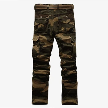 Nov Prihod Visoke Kakovosti Moške Prikrivanje Priložnostne Tovora Hlače Vojaške Camo Multi-Žepi Delo Hlače Za Moške Pantalones Hombre