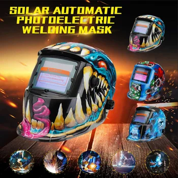 Nov Slog Sončnih Samodejno Fotoelektrično Varilne Maske Čelada Varjenje Kape Sončne Energije Varjenje Čelade Premakljiv Šapelj