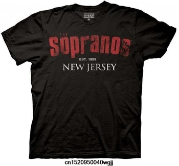 Nova Moda Človek Sopranos New Jersey EST 1999 Black blagovno znamko oblačil hip-hop top