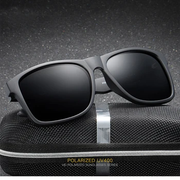Nova Modna sončna Očala Moških Polarizirana sončna Očala Moških Vožnje Ogledala Premaz Točk Črnega Okvirja Očal Moška sončna Očala UV400