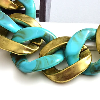 Nova zasnova Mat-zlato ogrlico Nakit Visoke kakovosti Kovinskih akril ogrlice Izjave Modnih Dodatkov Za Ženske Božič
