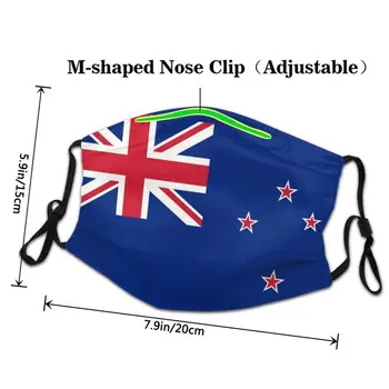 Nova Zelandija Zastavo Non-Enkratno Usta Masko Unisex Odraslih Dustproof Masko Zaščitni Pokrov Respirator Žarilna