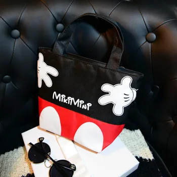 Nove Disney modni trend casual torbice majhno vrečko mickey mouse prenosno platno vrečko lisic vrečko kosilo polje vrečko