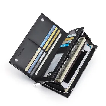 Nove Moške denarnice snemljiv pašček za zapestje moške dolge usnjeni torbici moške, velike zmogljivosti, multi-card poslovnih Joker dobre sreče