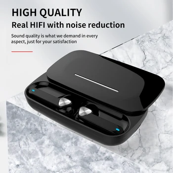 Novi Bluetooth 5.0 Slušalke Touch Control Samodejno Seznanjanje Prenosni TWS Slušalke za V uho Slušalka Tip-C Polnjenje Primeru s Polnjenjem Polje