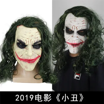 Novi Joker Masko Film Batman Dark Knight Grozo Klovn, Cosplay Masko z Zeleno Lasuljo Lase Scary Halloween Kostum Prop
