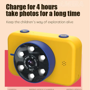 NOVI mini otrok camera 4K visoko ločljivostjo spredaj in zadaj dual camera 50 milijonov slikovnih pik otrok digitalni fotoaparat otroške igrače