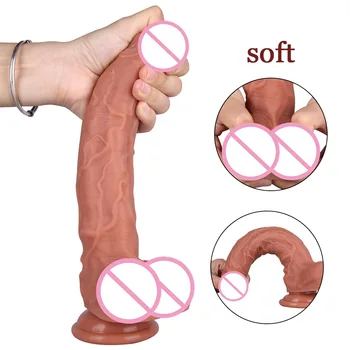 Novi modeli 10palčni Pravi Penis Realističen Dildo Velik Kurac Silikonski Vibrator Za Ženske Masturbator Adult Sex Igrače Dildoes Ženski