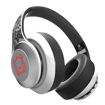 Novo BH10 Tiskano različico brezžična tehnologija Bluetooth 5.0 slušalke HiFi stereo glasbe zložljive LED risanka slušalke žične gaming slušalke