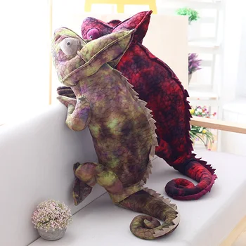 Novo Kameleon Plišastih Igrač Simulacije Kuščar Blazino Blazine Na Debelo Božič Spodbujanje