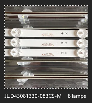 Novo LED Osvetlitvijo Trakovi 8Lamps JL.D43081330-083CS-M E469119 Za LC430DUY-SHA1/F43D7000K T43D16SF-01B SAMPO EM-43AT17D 43L1600