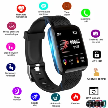 Novo leto 2020 za Pametno Gledati Ženske Moški Smartwatch Zapestnica Bluetooth Manšeta Za Apple IOS, Android Pametne Elektronike Fitnes Tracker