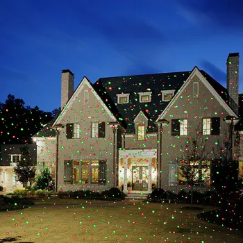 Novo leto Laserski Projektor Božični Okraski za Dom na Prostem Vrtne Luči, Rdeče, Zelene Počitnice dodatki