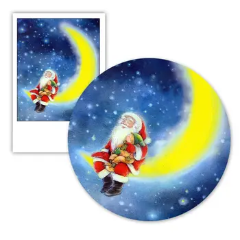 Novo Leto Počitnice Dekor Božič Stenski Dekor X-Mas Božič Wall Art Božični Art Božič Barvanje Santa Dekor Plakat