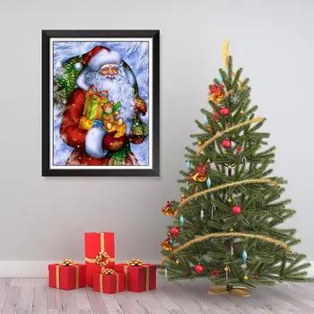 Novo Leto Počitnice Dekor Božič Stenski Dekor X-Mas Božič Wall Art Božični Art Božič Barvanje Santa Dekor Plakat