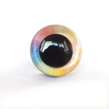 Novo mavrica oči--3D Bleščice Varnosti oči za izdelavo lutk /toy oči s podložko