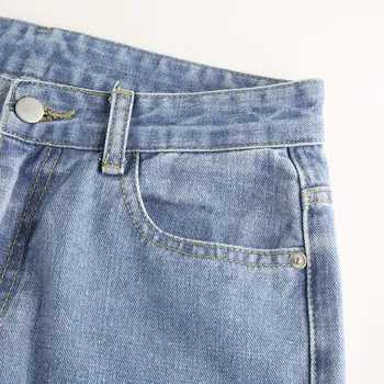 Novo Tie Dye Trak Trending Jeans Hlače Ženske Ulične Visoke Pasu Dekleta Traper Naravnost Hlače