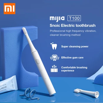 Novo Xiaomi Mijia T100 Smart Sonic Električna Zobna Ščetka Prvotno 2 Hitrost Xiaomi Sonic Zobna Ščetka Zob Oral Care Pas Opomnik