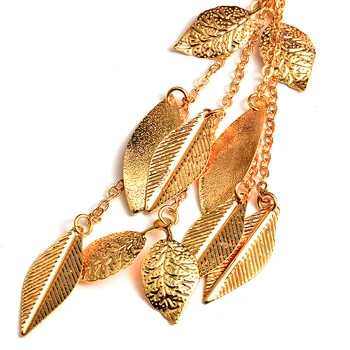 Novo zlato kovinsko Dolgi uhani kakovostno oblikovan Cvet Spusti Uhan Modni Nakit, Pribor Za Ženske