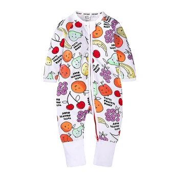 Novorojenega Dečka Oblačila za dojenčke Toddlers Dolg Rokav Cvjetnim Tiskanja Baby Dekle otroški Kombinezon Pižame Otroci Oblačila Dekle Pade